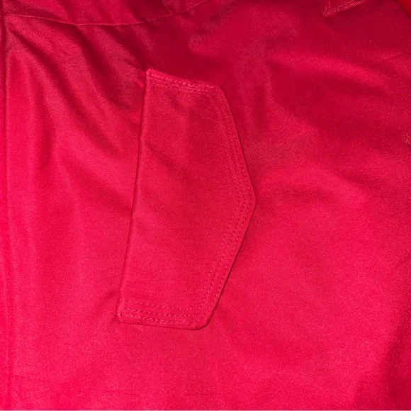 Sandro Studio Red Button Up Ruffle Rain Jacket
Size small - Picture 5 of 7
